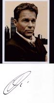 Christian Tramitz signed 6x4inch white card with unsigned 7x5inch black and white photo. Good