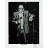 Mike Reid signed 10x8 inch black and white promo photo. Good condition Est.