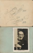 Arthur Askey signed album page. Good condition Est.