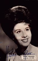 Helen Shapiro signed 6x4inch black and white photo. Good condition Est.