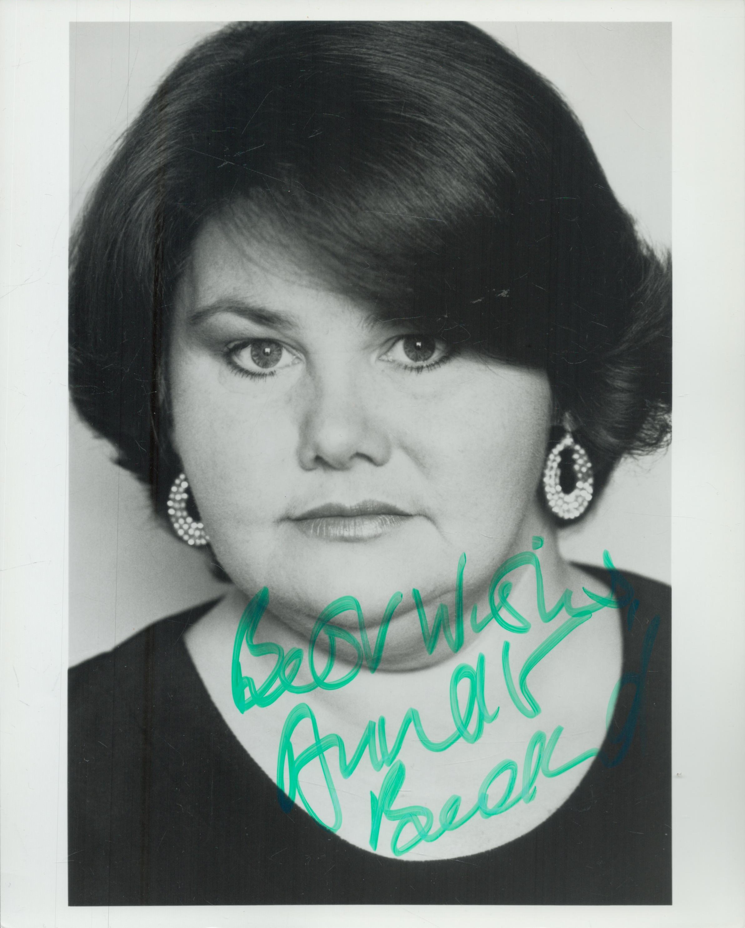 Annette Badland signed 10x8 inch vintage black and white photo. Good Condition. All autographs
