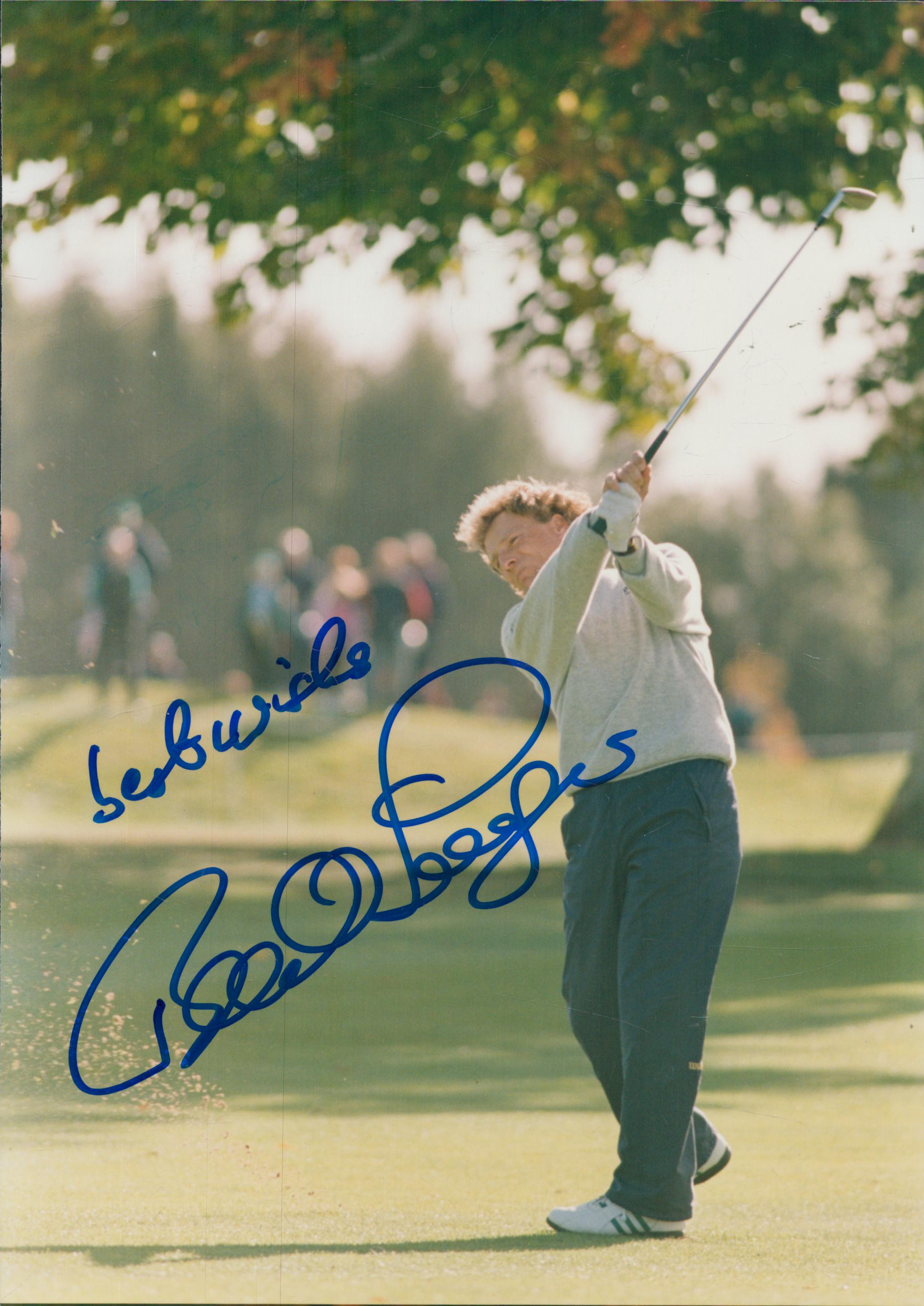 Bernhard Langer signed 10x7 inch colour photo. Good Condition. All autographs come with a