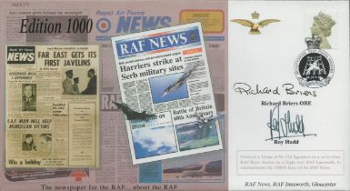 Richard Briers OBE and Roy Hudd signed RAF news FDC. Good Condition. All autographs come with a