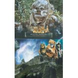 Star Wars Ewok Michael Henbury collection three The Return of the Jedi 8 x 10 inch colour photos.