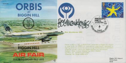 Bob Monkhouse signed Biggin Hill International Air fair FDC. Good Condition. All autographs come