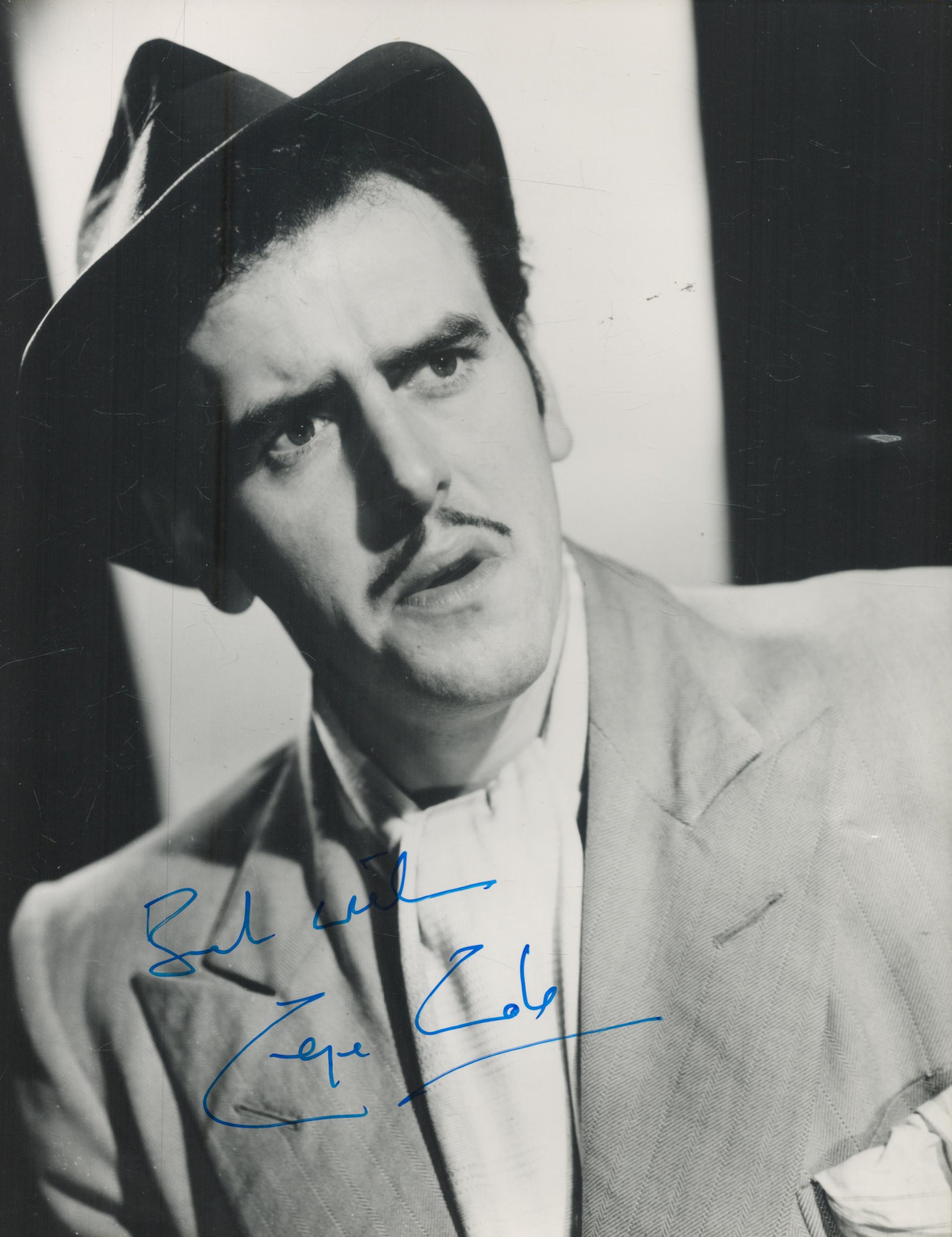 George Cole signed 10x8 inch vintage black and white photo. Good Condition. All autographs come with