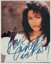 Janet Jackson signed 10x8 inch colour photo. Good Condition. All autographs come with a