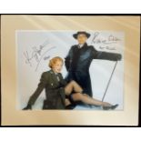 Kim Hartman and Richard Gibson signed 20x16 inch mounted Allo Allo colour photo. Good Condition. All