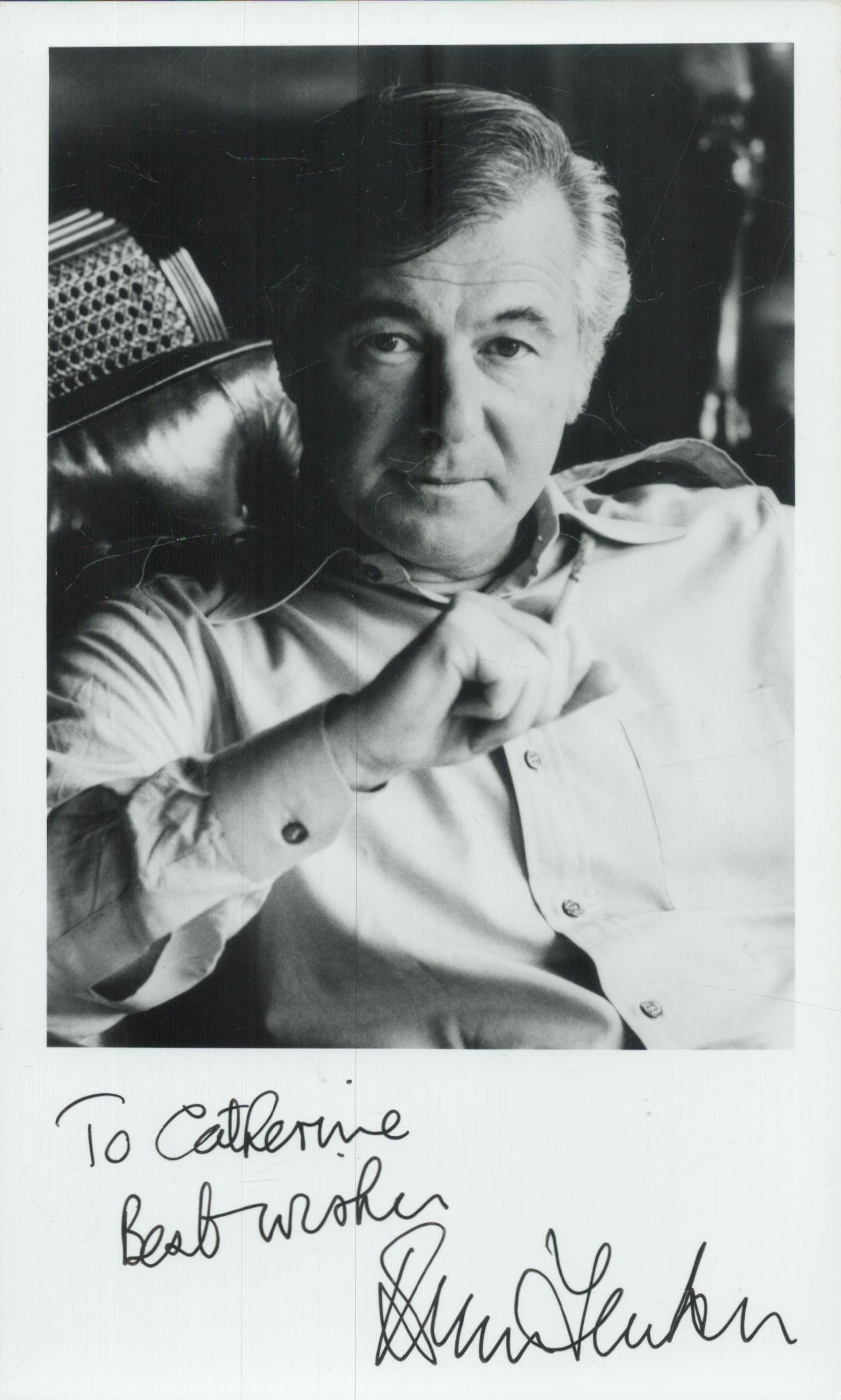 Byan Forbes signed 7x5 inch black and white photo. Dedicated. Good Condition. All autographs come