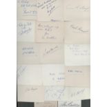 Horse Racing - Jockeys - Seventeen vintage signed cards, mostly 4.5x3.5 inches, some dedicated,