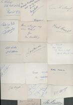 Horse Racing - Jockeys - Seventeen vintage signed cards, mostly 4.5x3.5 inches, some dedicated,