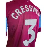 Aaron Cresswell signed West Ham men's home shirt Umbro size medium with tags. Good Condition. All