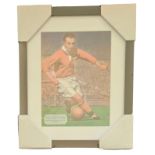 Sir Stanley Matthews, CBE signed Caricature (Blackpool) was an English footballer colour picture