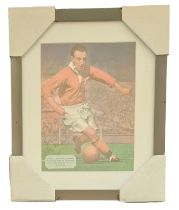 Sir Stanley Matthews, CBE signed Caricature (Blackpool) was an English footballer colour picture