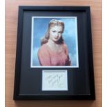 Shirley Jones colour photo mounted signed and framed with signature below photo. Measures 13"x17"