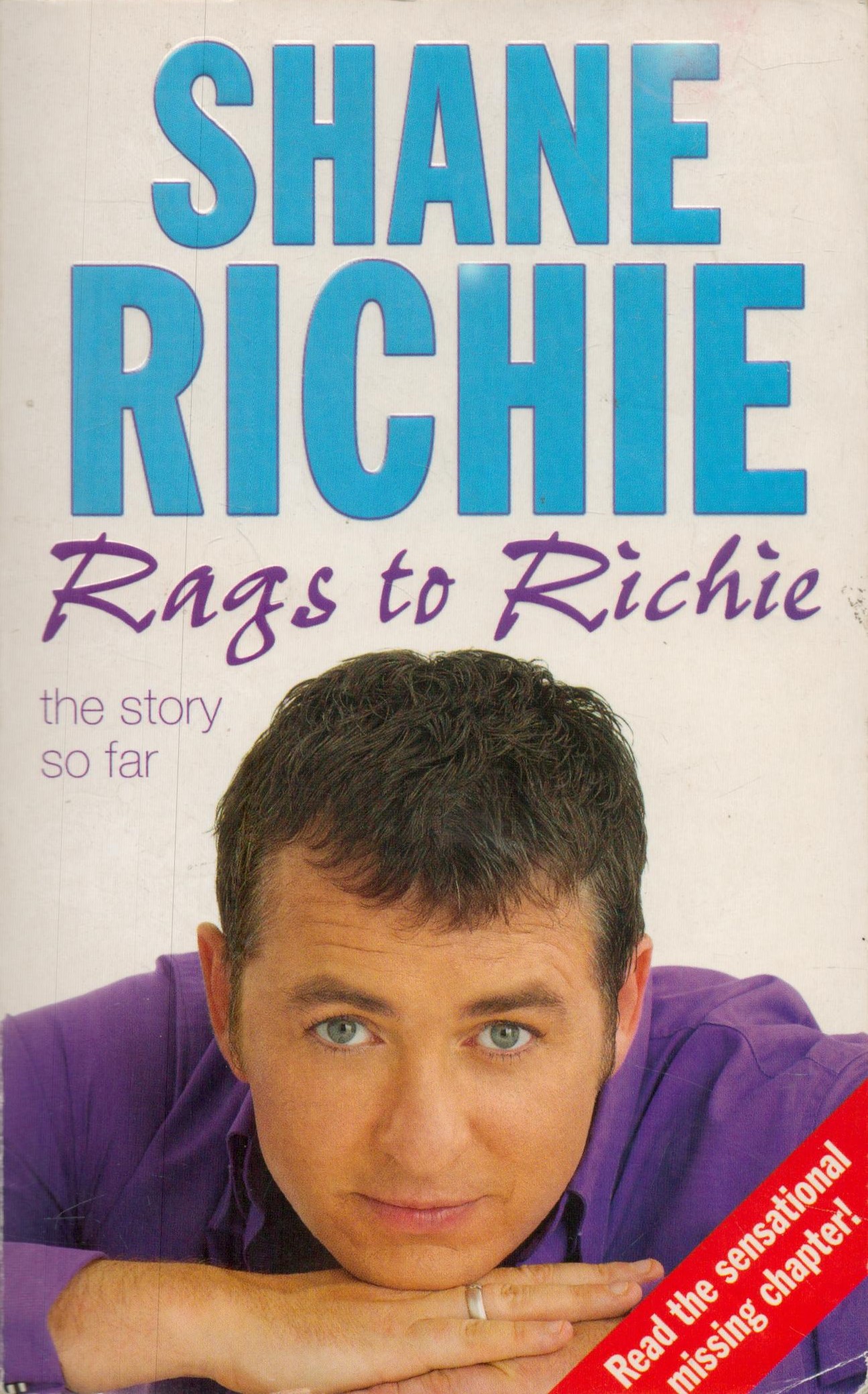 Shane Richie Signed Book - Rags to Richie 2004 Softback Book Pocket Books First Edition with 390