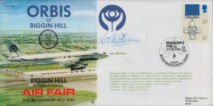 Leo Mckern signed Biggin Hill International Air fair FDC. Good Condition. All autographs come with a