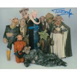 Star Wars Return of the Jedi 8 x 10 inch colour group photo of J'Quille signed by actor Tim Dry.