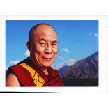 Dalai Lama signed 8x6 inch colour photo. Good Condition. All autographs come with a Certificate of