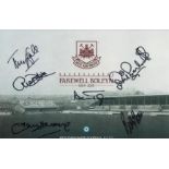West Ham Legends Farewell Boleyn 1904-2016 multi signed photo includes Hammer greats such as Tony