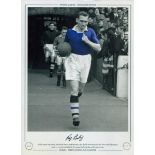 Roy Bentley signed 16x12 inch colourised print pictured the Chelsea legend in 1954/55 Division One