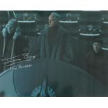 Star Wars Revenge of the Sith scene photo signed by Jerome Blake as Mas Amadda. Good Condition.