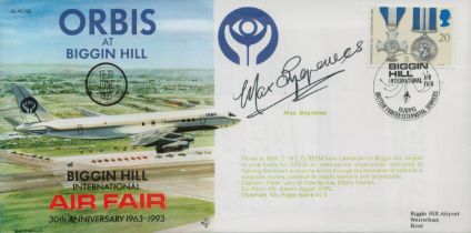 Max Bygraves signed Biggin Hill International Air fair FDC. Good Condition. All autographs come with