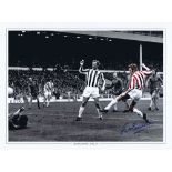Autographed GEORGE EASTHAM 16 x 12 Photo-Edition : Colorized, depicting Stoke City's GEORGE