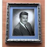 Billy De Wolfe signed mounted and framed black and white photo. Measures 12"x13" appx. Good