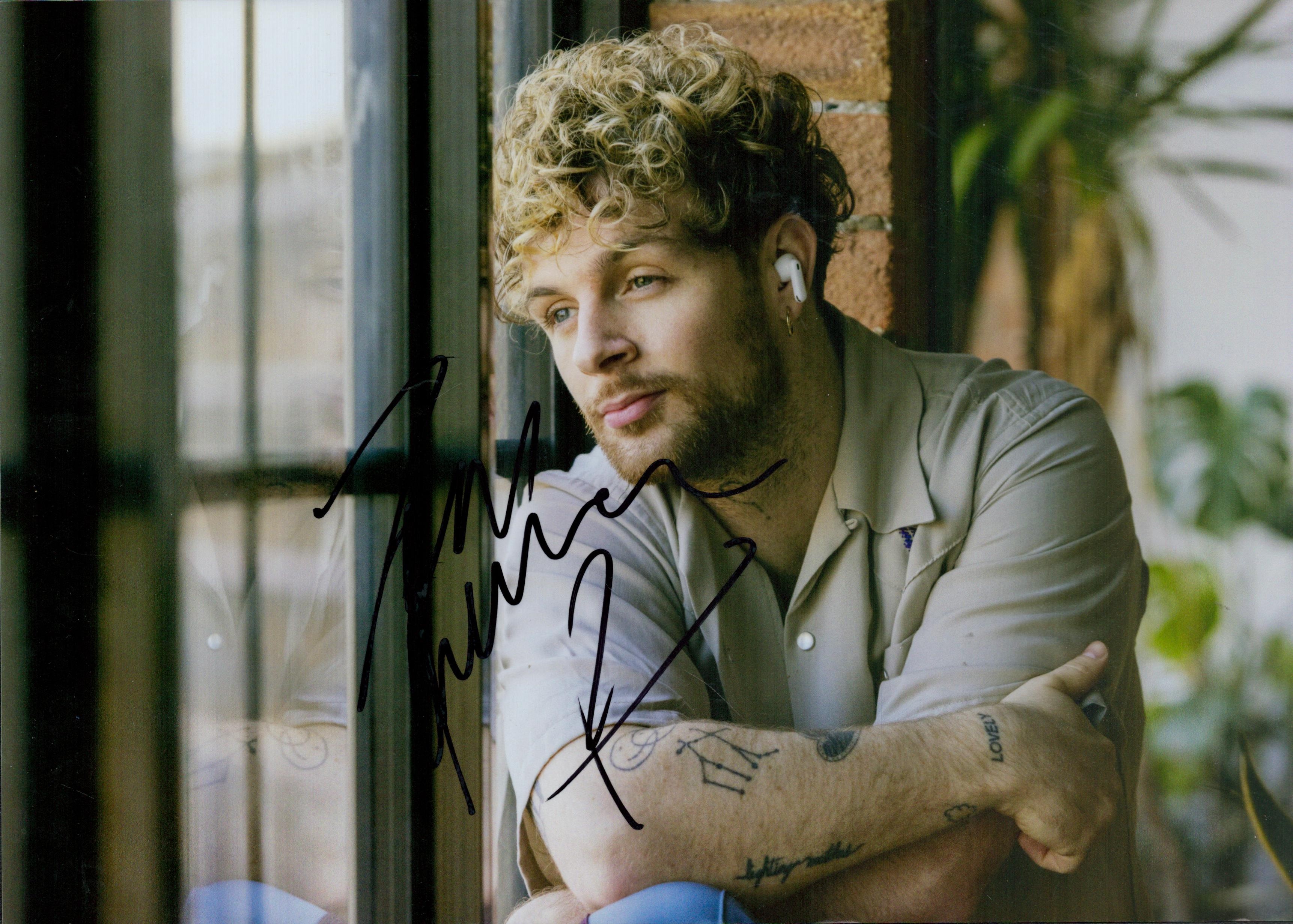 Tom Grennan signed 12x8inch colour photo. Good Condition. All autographs come with a Certificate