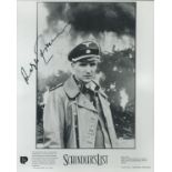 Ralph Fiennes signed 10x8 inch Schindlers List black and white promo photo. Good Condition. All