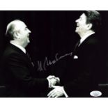 Mikhael Gorbachev signed 10x8 inch black and white photo pictured with Ronald Reagan. Good