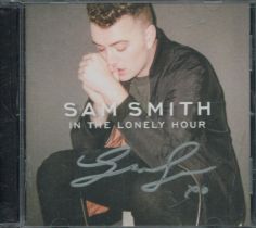 Sam Smith signed In the Lonely Hour CD sleeve includes compact disc signature on front. Good