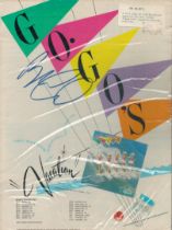 Berlinda Carlisle signed Gogo's full page ad from Billboard magazine for the single "Vacation.