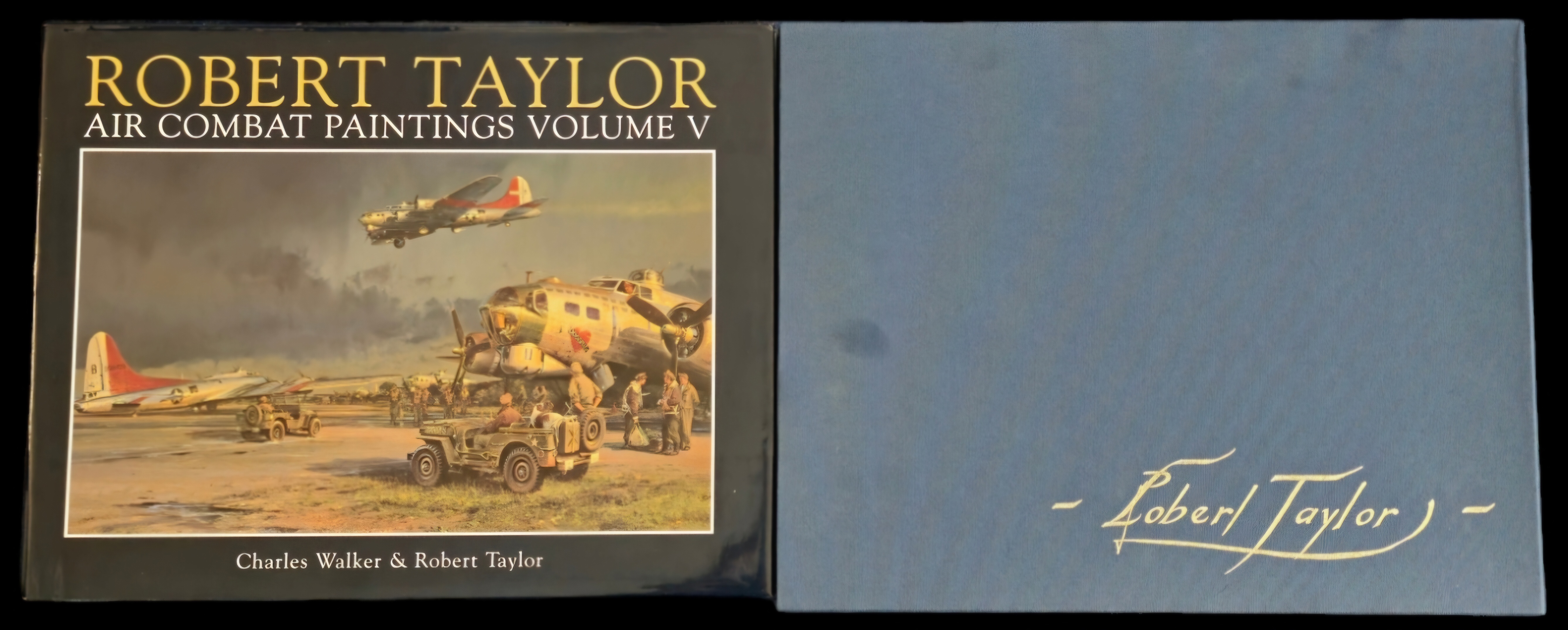 Robert Taylor signed limited edition hardback book titled Air Combat Paintings Volume V signature on