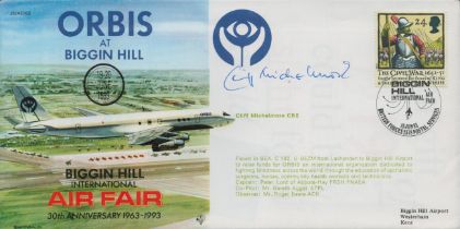 Cliff Michelmore CBE signed Biggin Hill International Air fair FDC. Good Condition. All autographs