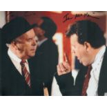 George Cole and Ian McNeice signed 10x8 inch Minder colour photo. Good Condition. All autographs