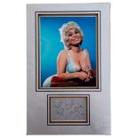 Barbara Windsor 17x11 inch mounted signature piece includes signed album page and stunning colour