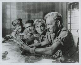 John Mills signed 10x8inch black and white photo from Ice cold in Alex. Good Condition. All