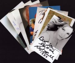 Entertainment collection 8 assorted signed 6x4 inch photos includes some great names such as Susanna