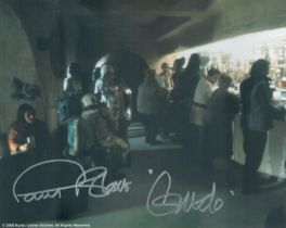 Star Wars Paul Blake as Greedo signed 10 x 8 colour movie scene photo. Paul Blake played Greedo