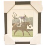 Frankie Dettori, MBE signed colour photo 9.25x7.25 Inch. Is an Italian jockey who was based in