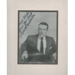 Ricardo Montalban signed 13"x11" black and white mount. Good Condition. All autographs come with a