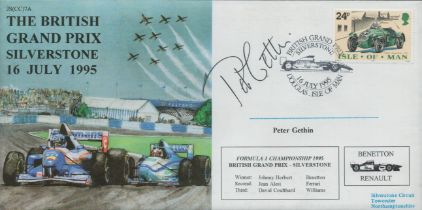 Peter Gethin signed The British Grand Prix Silverstone 16 July 1995 FDC. Good Condition. All