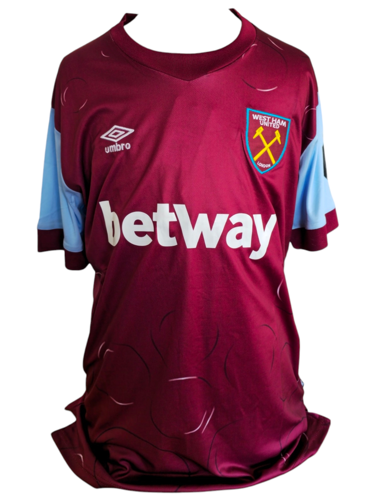 Kalvin Phillips signed West Ham men's home shirt Umbro size large with tags. Good Condition. All