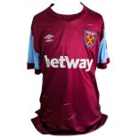 Kalvin Phillips signed West Ham men's home shirt Umbro size large with tags. Good Condition. All