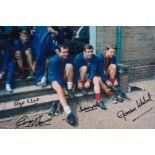 England 1966 World Cup Squad legends multi signed 12x8 inch colour photo includes Roger Hunt,