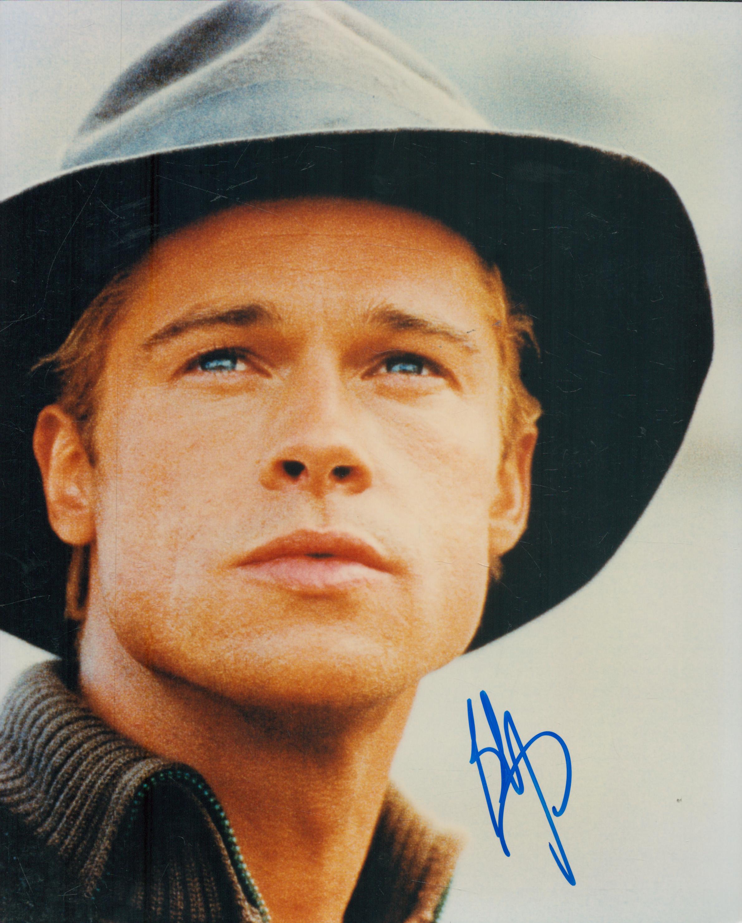 Brad Pitt signed 10x8 inch colour photo. Good Condition. All autographs come with a Certificate of