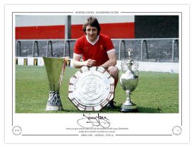 Autographed JIMMY CASE 16 x 12 Limited Edition : Col, depicting Liverpool midfielder JIMMY CASE