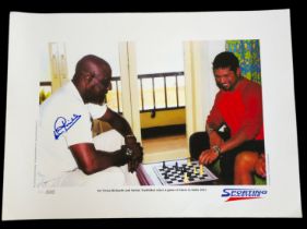 Sir Viv Richards signed 22x16 inch Sporting Masters limited edition print 393/500. Good Condition.